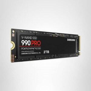 삼성 990 PRO SSD 2TB NVMe M.2 PCIe Gen4, 2280 내장 솔리드 스테이트 하드 드라이브, Seq. 하이엔드 컴퓨팅, 게임 및 헤비 듀티 워크스테이션, MZ-V9P2T0B /AM을 위한 읽기 속도 최대 7,450MB/s
