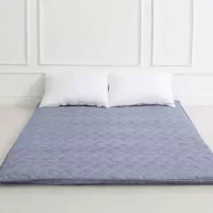 [골드스마일]3단매트리스 퀸 블루 접이식 J리빙 민무늬