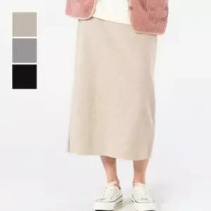 여성 겨울 베이직 니트 롱 스커트 WDMS-WSK-TS12829340