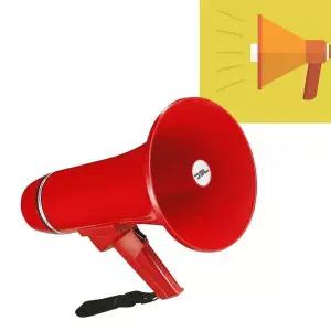 [골드스마일]미니 비상용 마이크 행사 확성기 휴대용 메가폰 응원