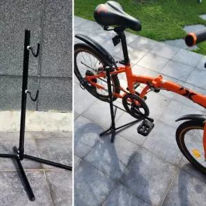 전시 사이드거치대 보관 자전거 정비용 측면 받침대