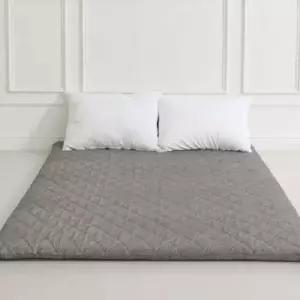 [골드스마일]3단매트리스 더블 민무늬 그레이 접이식 J리빙