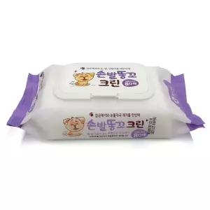 손발똥꼬 애견 물티슈 80매 (캡형) 12개/입냄새/고양이/펫티슈/양치/애완견/휴대용/반려견/구강티슈/치아