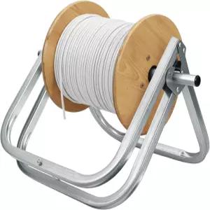 접이식 싱글 액슬 케이블 캐디 스풀 헤비 듀티 강철 15 x 12 인치 릴 디스펜서용 랙 홀더 상업용 산업용