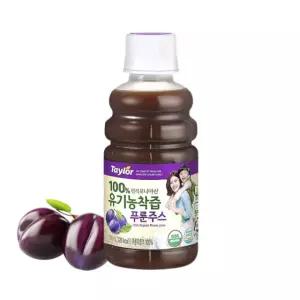 테일러 유기농 착즙 푸룬주스 180ml 캘리포니아산 풍부한 식이섬유