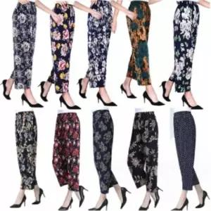 단체바지 꽃무늬 할머니 몸빼 바지 냉장고바지 여자냉장고바지 시원한바지 여름바지