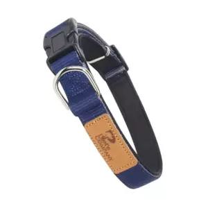 [콩심팥심]강아지 유로 목줄 네이비 25mm 1P 반려견 야외 산책 반려견산책목걸이