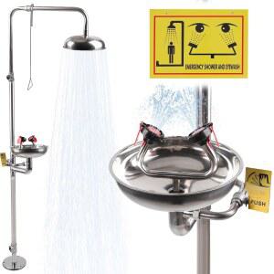 노파워 비상 안약 샤워 스테이션 OSHA 승인 - 안전 조합 응급처치 키트