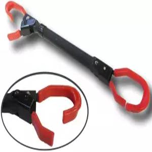 SPAREHAND 자전거 프레임 어댑터 - QSP-610 텔레스코픽 파우더 코팅 캐리어 랙용 크로스바 22인치에서