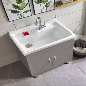 1구 싱크대 개수대 손빨래 원룸 주방 사각 세탁조 일체형 주방용품 스테인리스