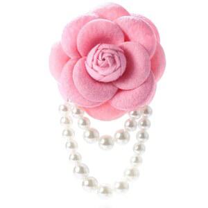 빈티지 동백 진주 태슬 브로치 팔찌 보헤미안 안전핀 플라워 헤어핀 헤드피스 숄 핀 고급스러운 우아한 라펠 웨딩 파티 드레스 액세서리 여성용