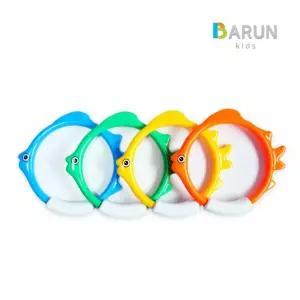 p) 바른키즈 다이빙링 물고기 4개세트 / 수중놀이용품