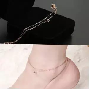 정품 14K Gold 로즈골드 볼 더블 체인 발찌