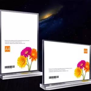 투명 아크릴 메뉴판 가격표 쇼케이스 안내판 A4 A5 A6