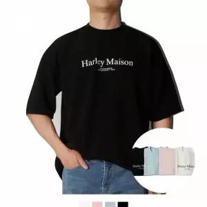 [에이치플러스몰]반팔티 스트릿 커플시밀러룩 메이슨 스트라이프반