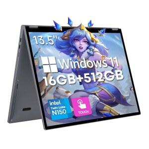 CHUWI FREEBOOK IN 노트북 백라이트 윈도우 6GHZ 1680 터치스크린 N150 최대 RAM LPDDR5 키보드 4인치 SSD FHD SSD 512GB 11 13 WI BT5 16GB 노트북 2520 인텔 FI TYPE 2TB