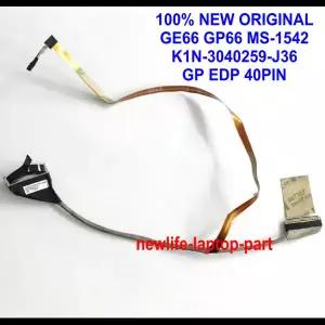 MSI GE66 GP66 MS-1541 MS-1542 노트북 GP EDP 디스플레이 플렉스 케이블 40핀 K1N-3040259-J36용 새 원본