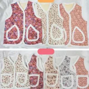 꽃무늬 조끼 촌캉스 누빔 김장조끼 겨울 할머니조끼 아동복