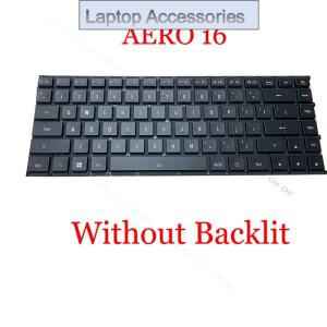 F노트북 백라이트 키보드 없음 기가바이트용 AERO 16 (12세대) YE5 영어 미국식 블랙 프레임