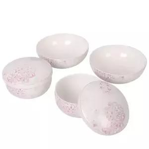 [한국도자기]국화문 단반상기 6P