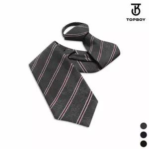 [하프클럽/탑보이]더블 라인 스트라이프 자동 넥타이 (MOL010)