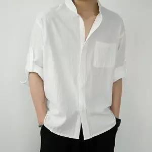 [오노마] ONM 남성 베이직 차이나 카라 7부 린넨셔츠 남친룩 데일리 (S10377901)