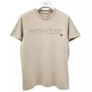 [명품] 24SS 여성 자수 로고 패치 반팔티 베이지 8C00006 829HP 20J