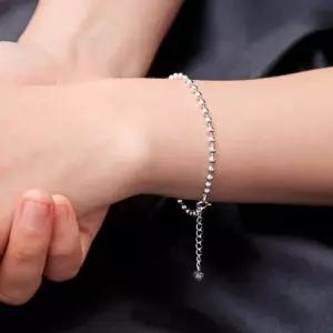 ONM 92.5 실버 볼륨 데일리 볼 체인 은 팔찌