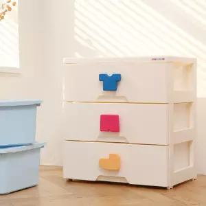 홈블리 3단 플라스틱 서랍장 유아 옷장 수납 정리함 아기