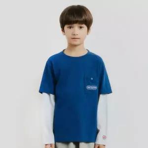 [보리보리/아웃도어프로덕츠 키즈]레이어드 포켓 티셔츠 (블루) OD251ILS05_BLU