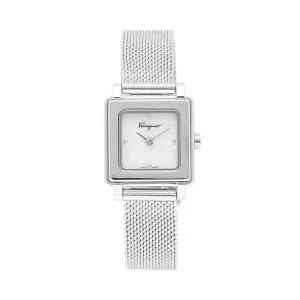 페라가모 SFBY00119 여성 메탈 쿼츠 스퀘어