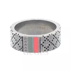 [구구스]중고명품 구찌 실버 반지 17 (NO 5361729)