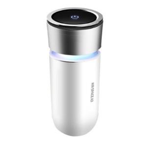 롤리고고 LED 무드등 360도 올어라운드 공기청정 3단계 필터 차량용 공기청정기_화이트