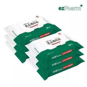 [이지팜] 손소독티슈 50매 6팩(의약외품)