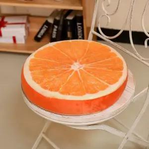 프루츠 과일방석 두꺼운 쿠션 귤 상큼 방석 키높이 (WFHJEQG)