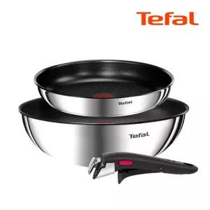 테팔 매직핸즈 프라이팬 스텐 스테인레스 후라이팬 볶음팬 3종세트 인덕션 전골냄비 궁중팬 코팅 세트