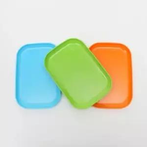 3p컬러직사각쟁반1호플라스틱트레이 사각쟁반 플라스틱쟁반 다용도쟁반 과일쟁반