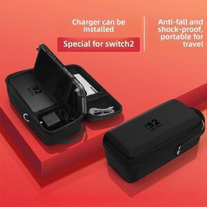 [윤이상점]닌텐도 호환용 스위치 2용 보관 가방 휴대용 하드 케이스 충격 방지 PU 커버 2 게임 콘솔 액세서