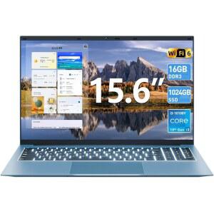 SGIN 노트북 15.6인치 16GB RAM+1024GB SSD, 코어 I3가 탑재된 컴퓨터, 11개 가정용, 휴대용 노트북, 8000m