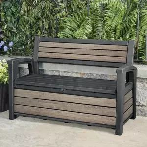 [텐바이텐]케터 데코코트 벤치 데크박스 (227리터)소형 이동식 창고