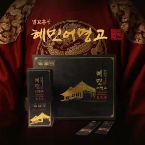 혜민 어명고 6년근 발효홍삼 스틱 + 쇼핑백 세트 10g x 30포, 30회분, 진세노사이드 고농축 선물세트