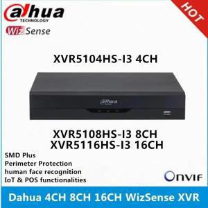 Dahua XVR5104HS-I3 WizSense XVR 레코더, 4CH, XVR5108HS-I3, 8CH, XVR5116HS-I3, 16CH, 최대 6MP ip 카메