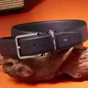 닥스 닥스 DBBE4F360BK 비조벨트CHECK 블랙 체크라인 고리 소가죽 벨트