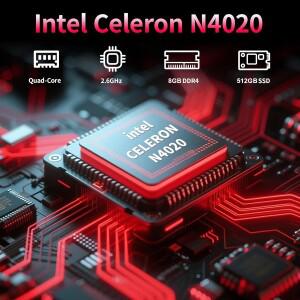 호환 11.6인치 휴대용 2 in 1 미니 노트북 컴퓨터 터치스크린 인텔 셀러론 N4020 8GB 램 SSD 윈도우 프로