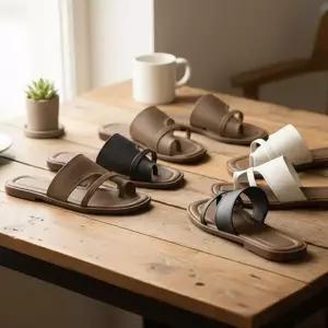 [하프클럽/]감성 크로스 슬리퍼 여성 데일리 마실룩 샌들