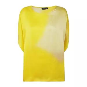 지안루카 카파놀로 아이리스 루즈핏 라운드넥 실크 탑 24ET575200 18