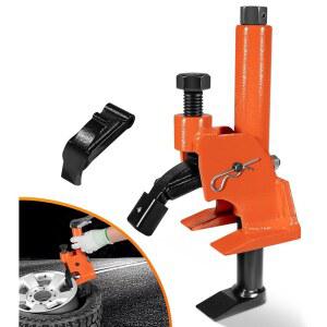 고무 패드 프로텍터가 있는 Yoursme 수동 타이어 비드 브레이커 - 알루미늄 합금 허브를 보호하고 ATV UTV 트랙터 트럭 자동차 등에 적합한 38~42인치 튼튼한 수리 도구