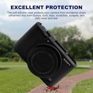 [호환품]소니호환 RX100 III VI VII용 소프트 실리콘 카메라 케이스 보호 바디 커버 가방