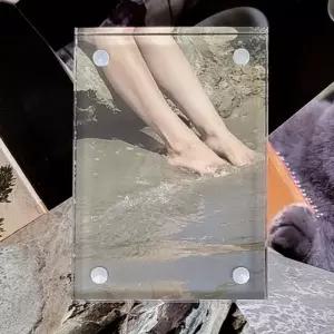 포카 폴라로이드 아크릴 인테리어 투명 탁상액자 70mm (WFJ4SB7)