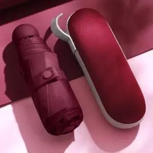 초소형 양산 미니 5단 가벼운 양산 레드 (WFJPVBO)